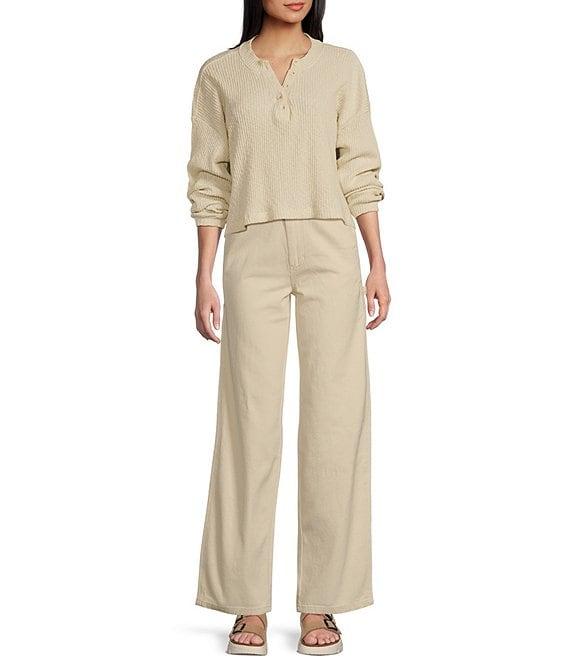 Billabong Good Catch Long Sleeve Knit Top Product Image