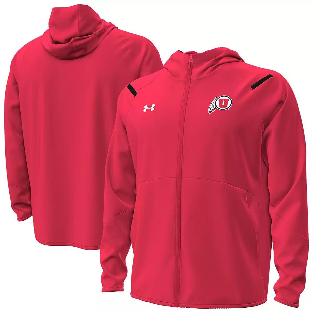Men's Under Armour Red Maryland Terrapins Unstoppable Performance Fleece Hoodie Half-Zip Jacket,  Product Image