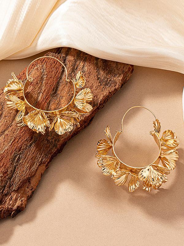 Flower Shape Drop Earrings Product Image