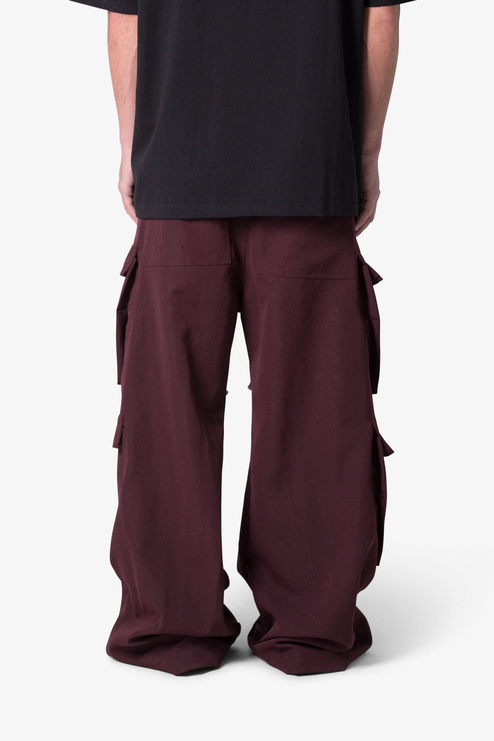 Rave Double Cargo Pants - Plum Product Image
