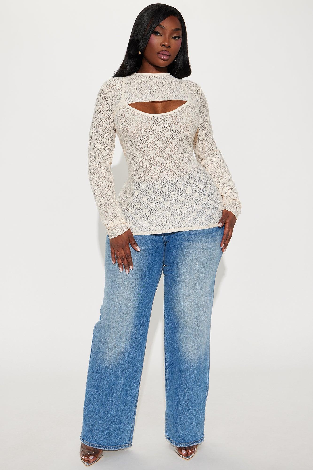 Be My Lover Two Piece Top - Cream Product Image