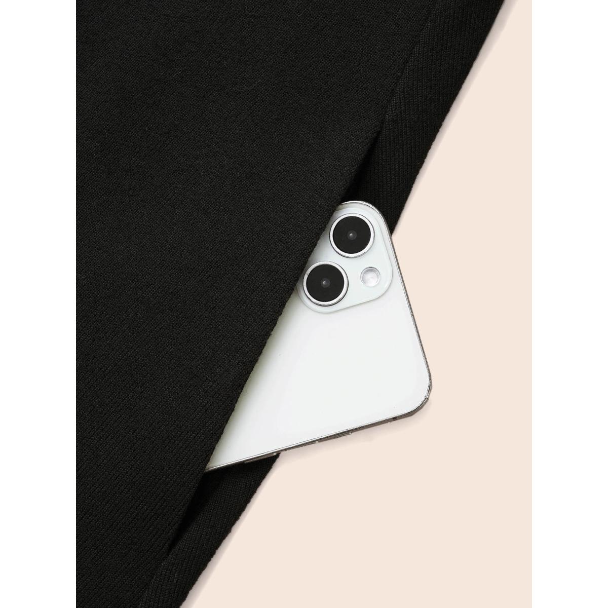 Plus Size Reindeer Printed Fit-and-Flare Midi Dress Black Women Casual Patchwork Party Curvy Bloomchic 18-20/2X Product Image