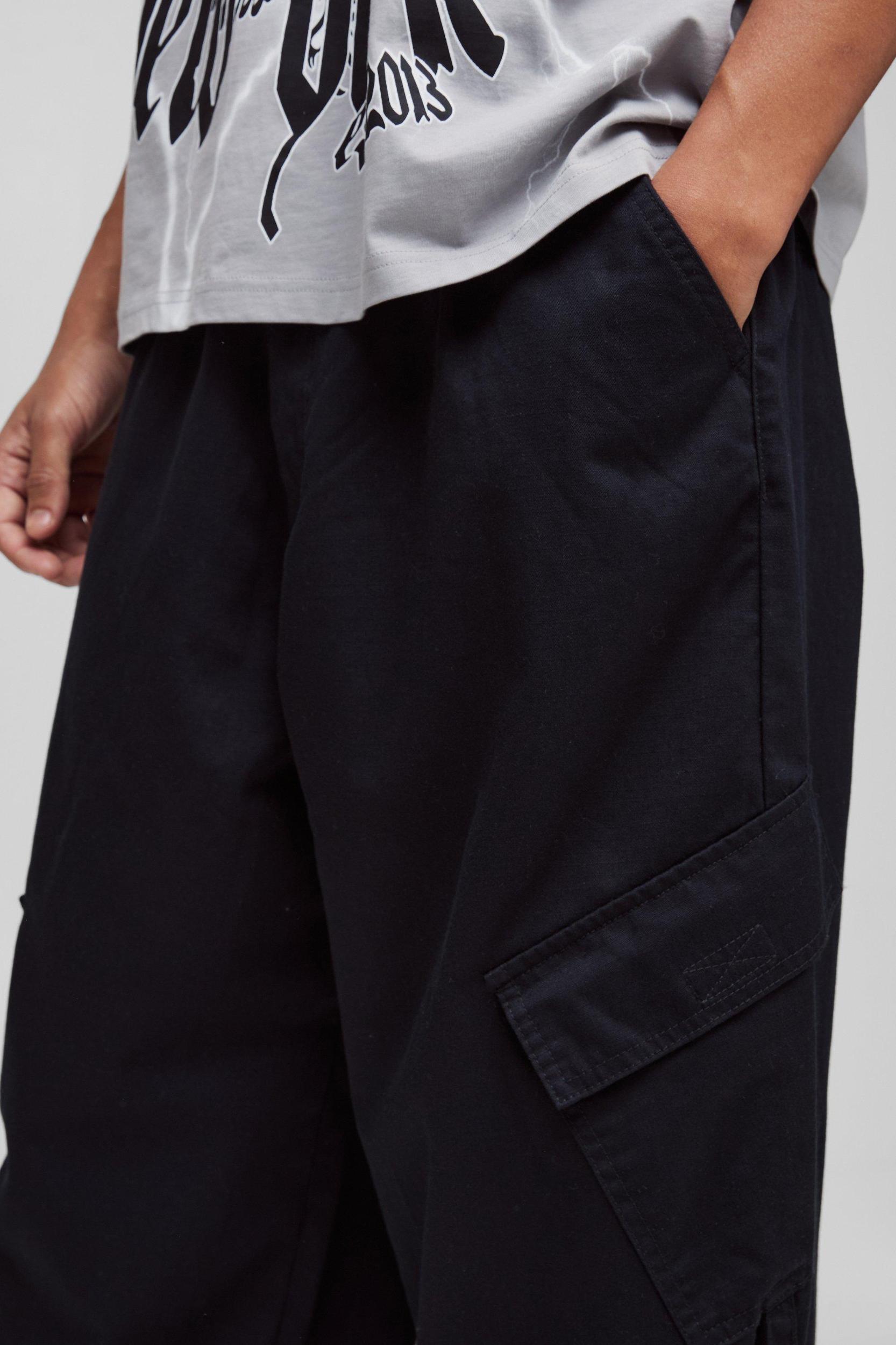 Ripstop Applique Parachute Pants | boohooMAN USA Product Image