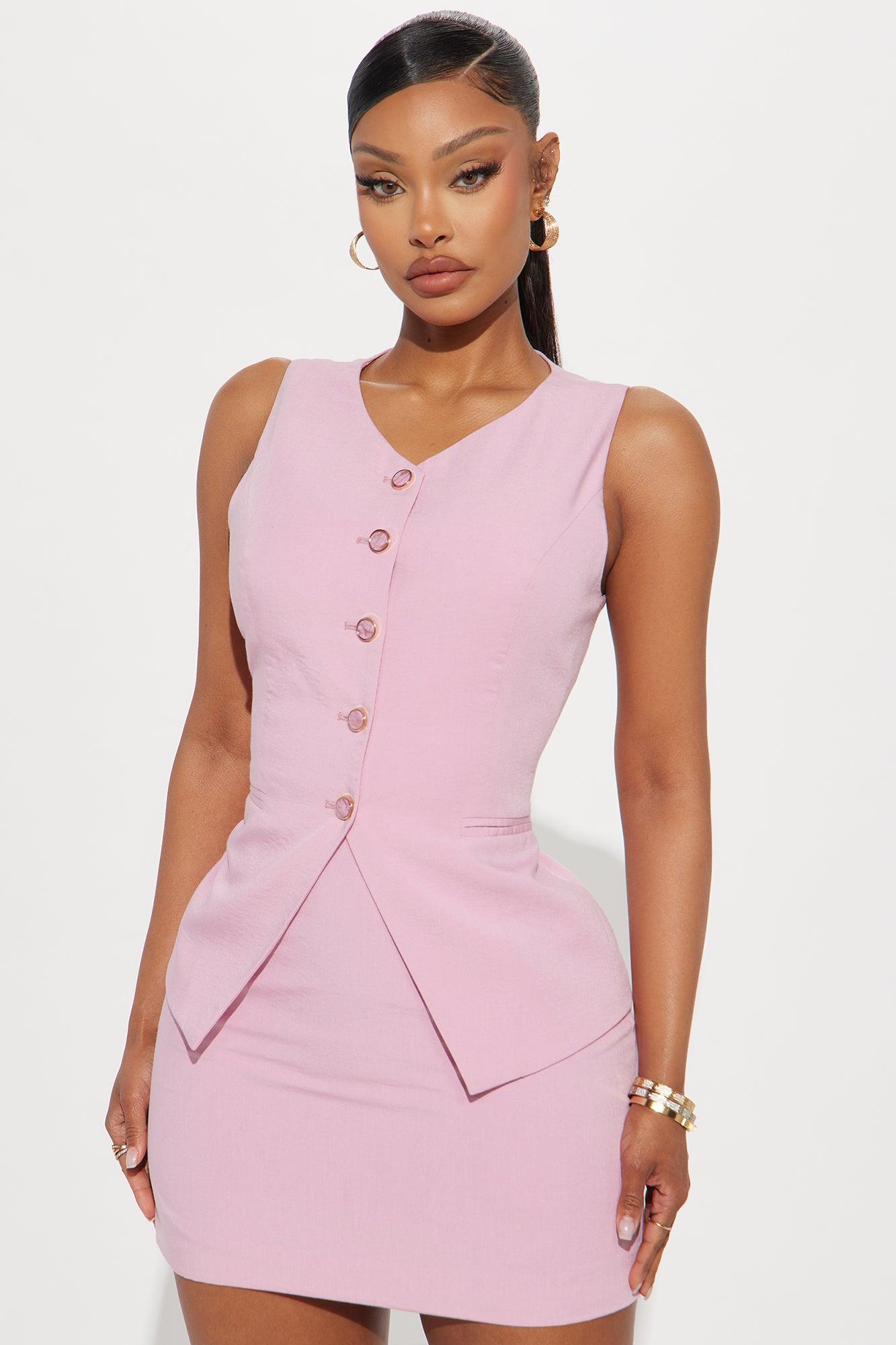 Office Princess Skirt Set - Pink Product Image