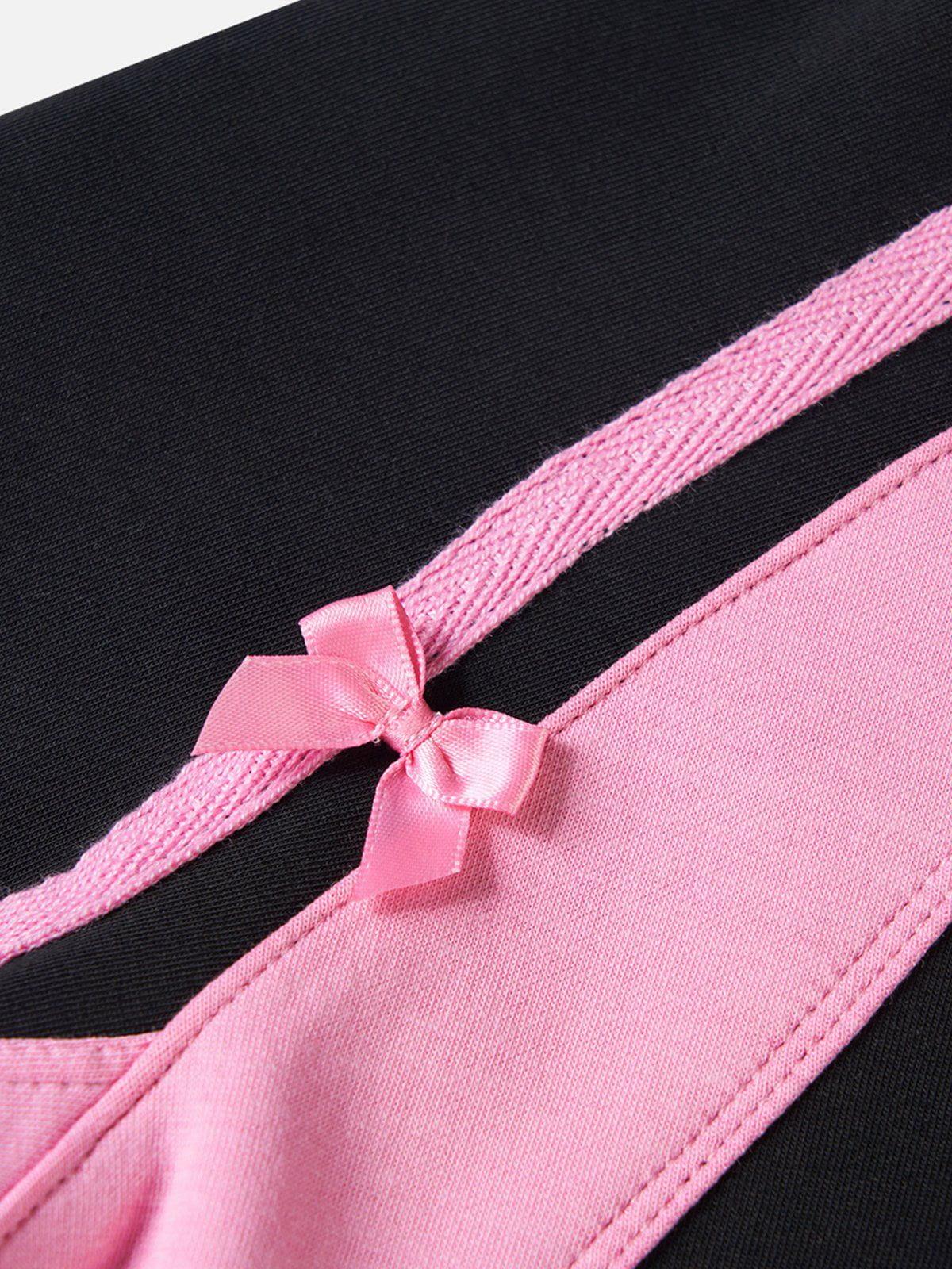 Aelfric Eden Bow Color Blocking Long Sleeve Tee Product Image