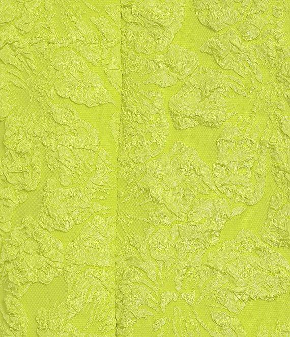 Slim Factor by Investments 3/4 Sleeve Open Front Jacquard Jacket Product Image