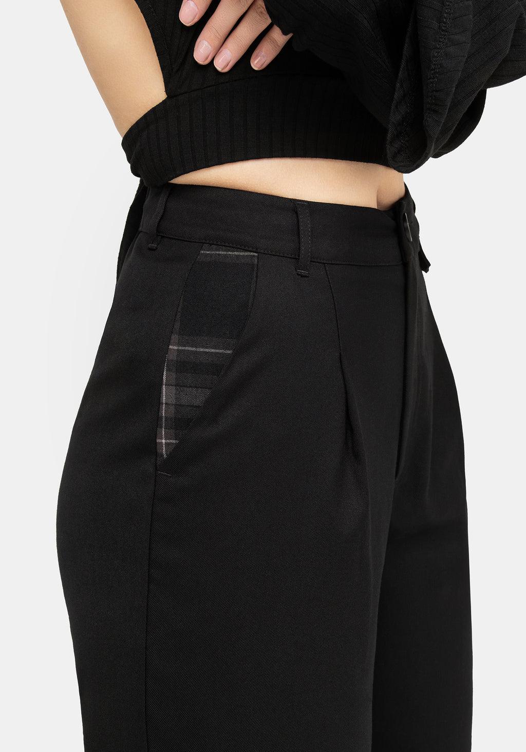 Clover Check Contrast Trousers Product Image