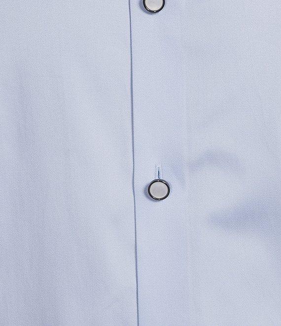 Murano Slim Fit Solid Sateen Long Sleeve Woven Shirt Product Image