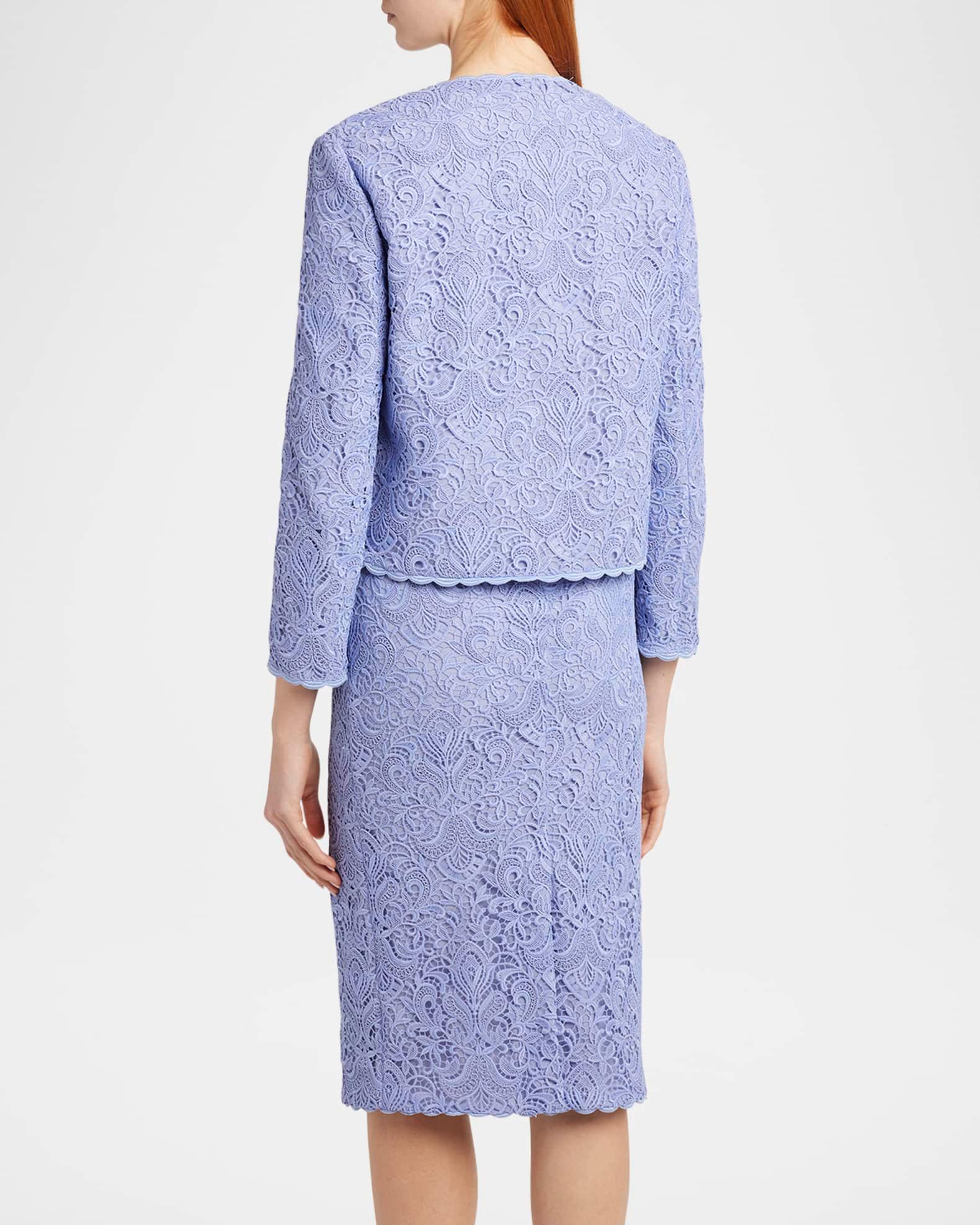 Lace Single-Breasted Crop Jacket Product Image