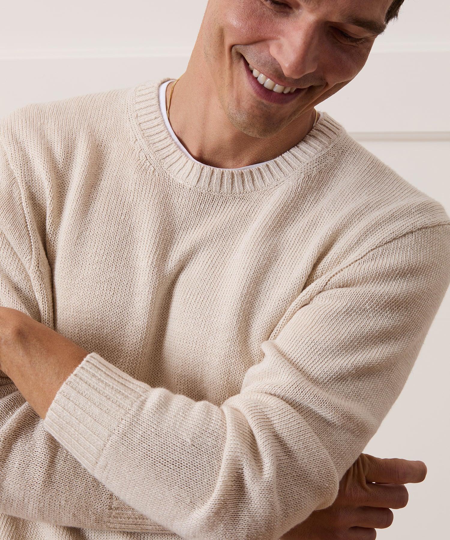 Linen Crewneck Sweater Product Image