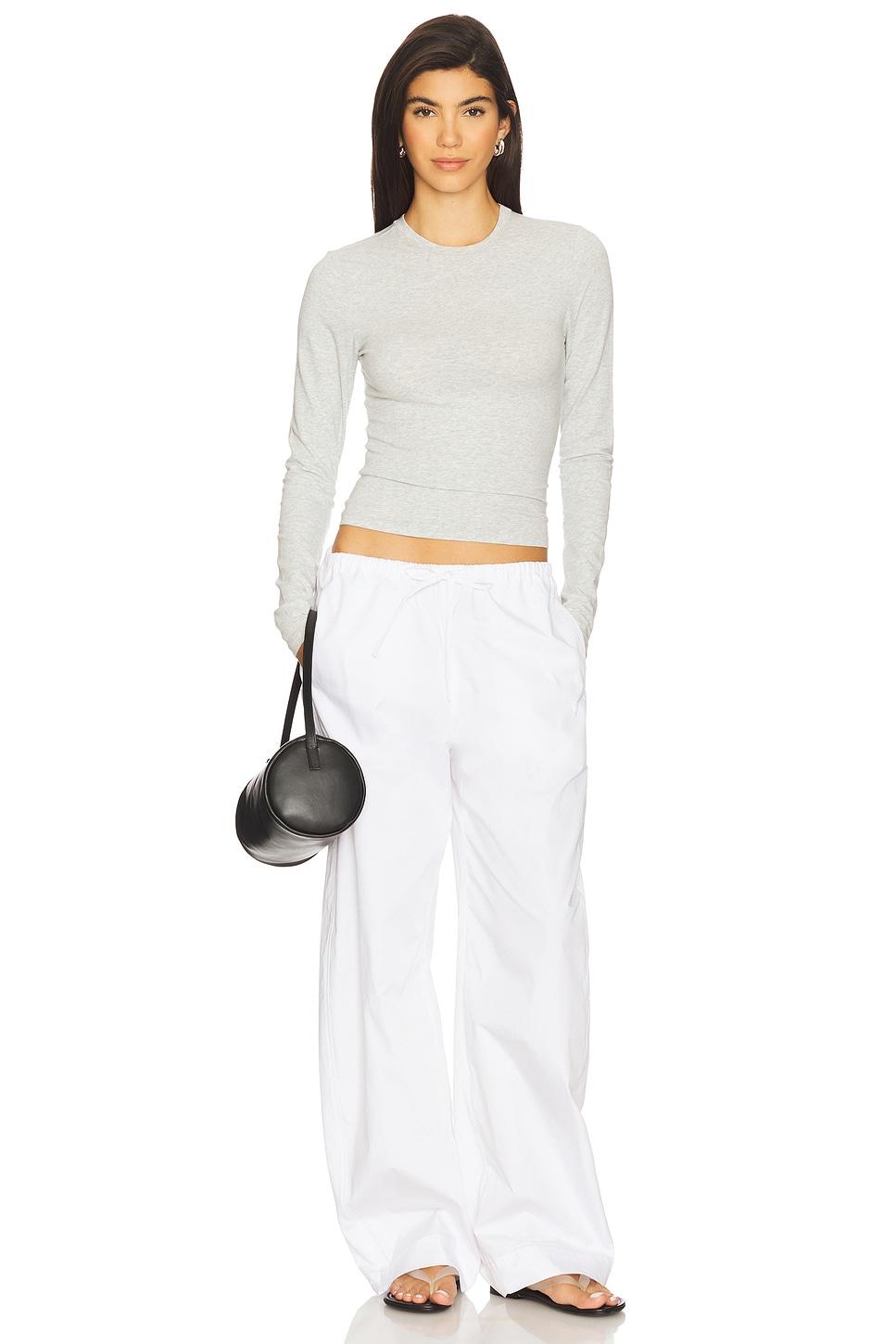 Cotton Jersey Long Sleeve T-Shirt SKIMS Product Image