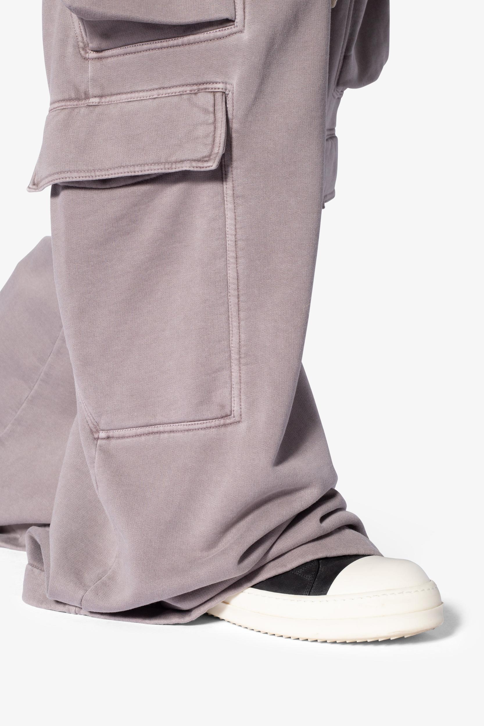 Rave Double Cargo Sweatpants - Washed Mauve Product Image