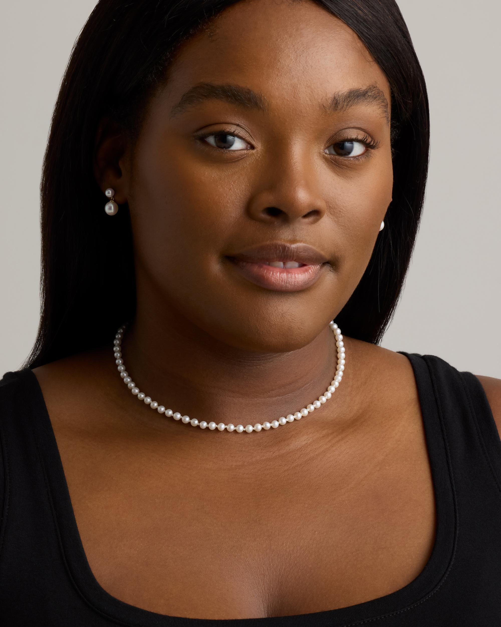 Quince | Women's 14K Gold Freshwater Cultured Pearl Strand Necklace Product Image