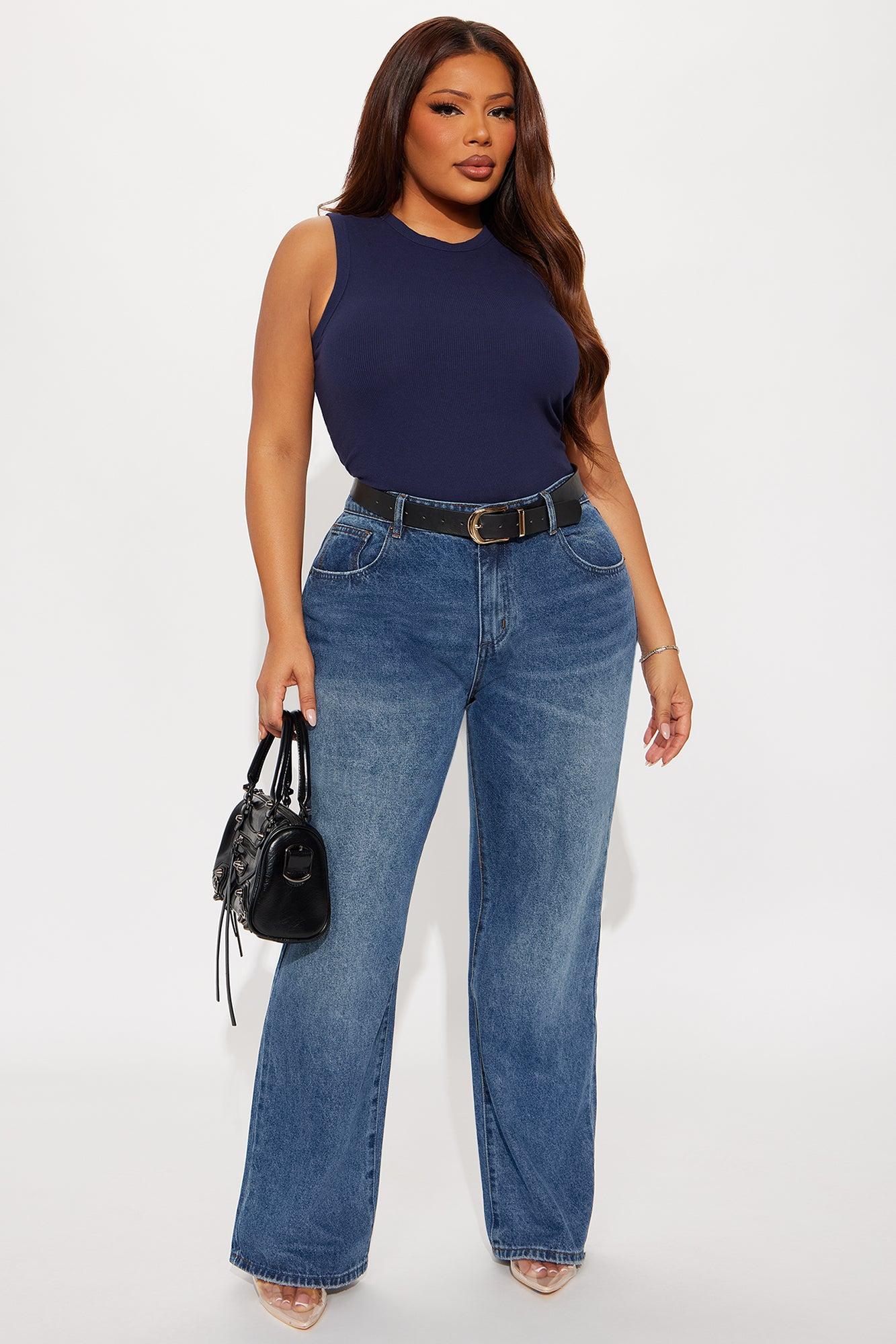 Minimal Muse Straight Leg Jeans - Dark Wash Female Product Image