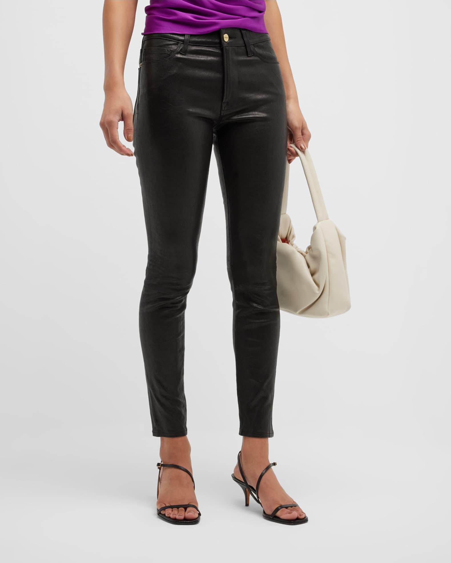 Womens Le Skinny Leather Pants Product Image