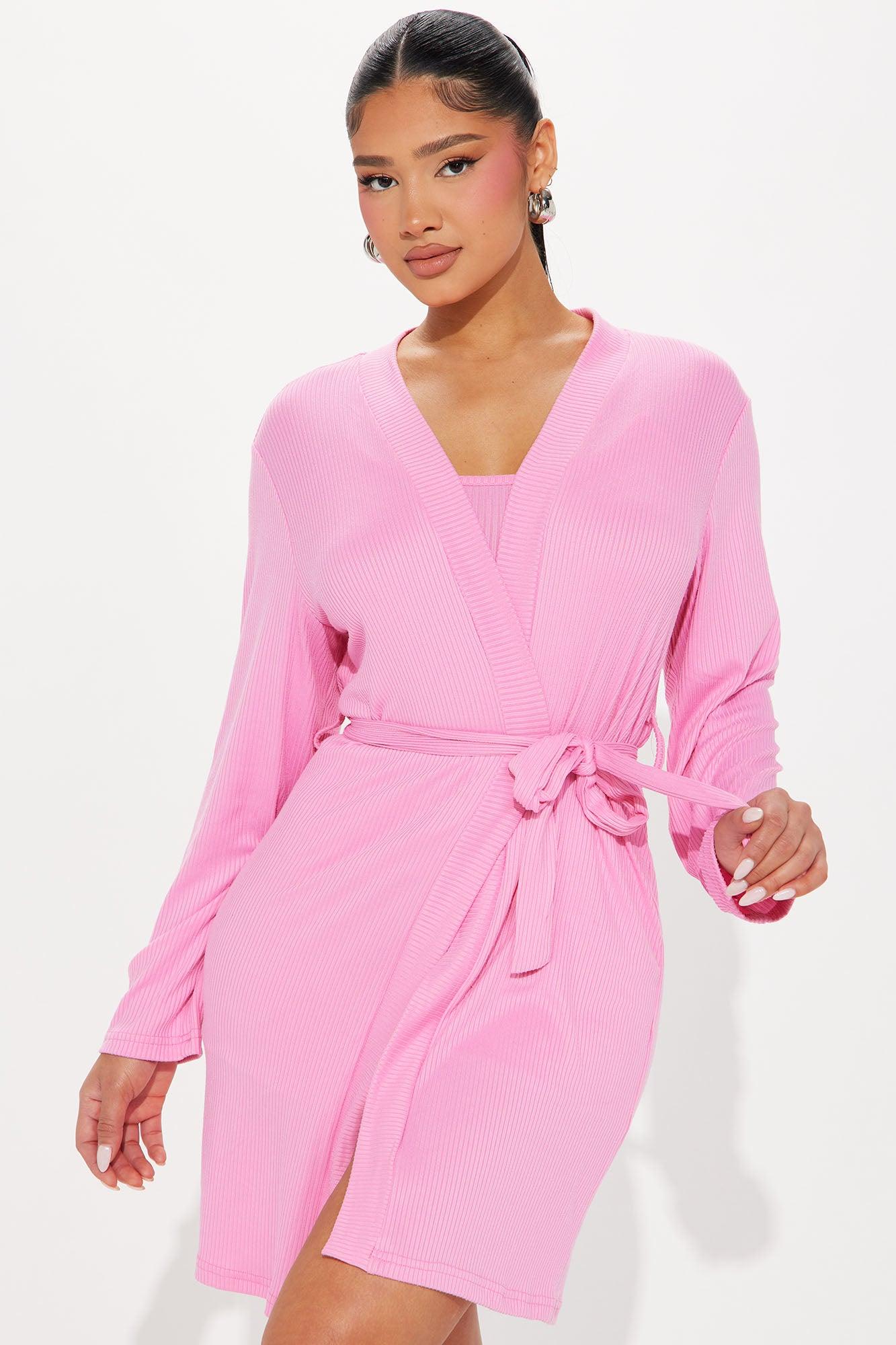 Cozy Mood PJ Robe Set - Pink Product Image