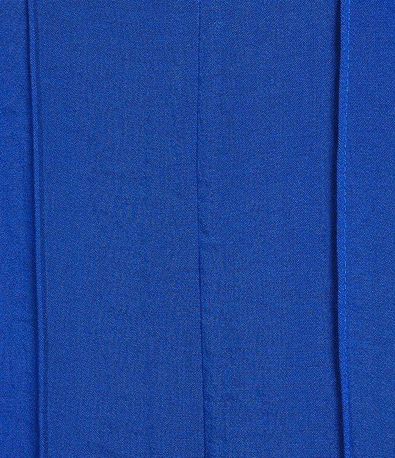 John Mark Wire Collar Split V-Neck 3/4 Sleeve Pintuck Detail Top Product Image