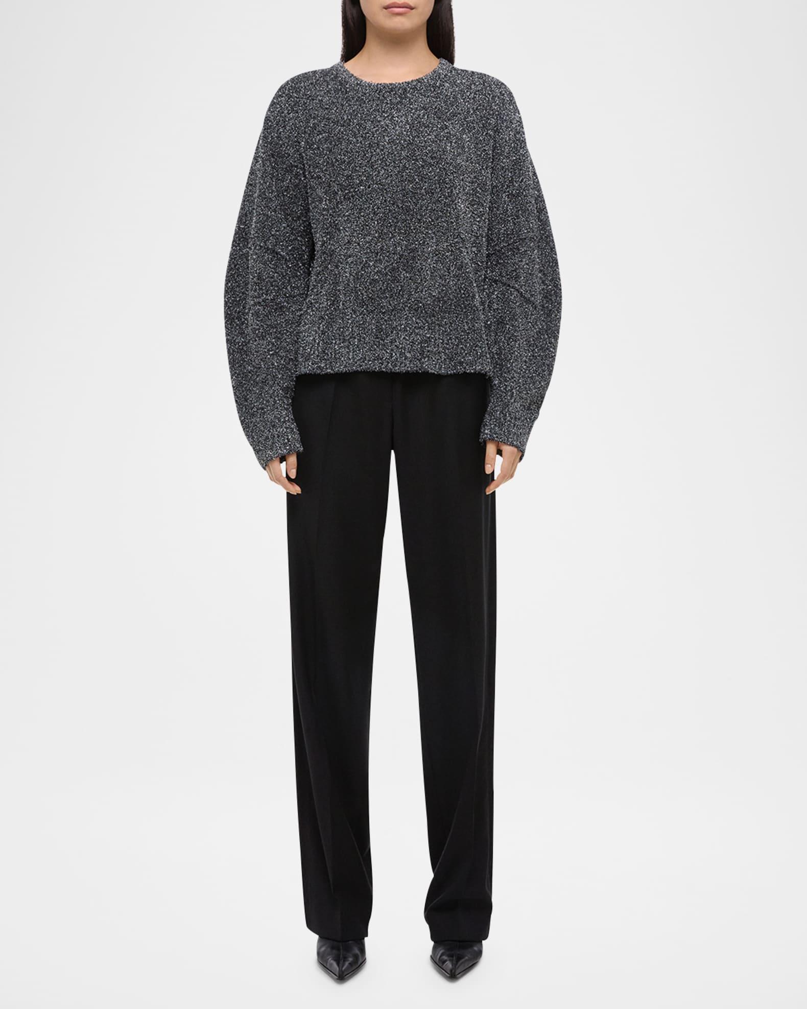 Apex Sparkly Lurex Crewneck Sweater Product Image