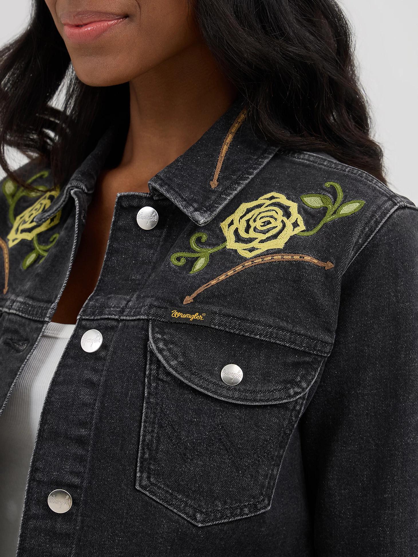 Wrangler® x Yellow Rose by Kendra Scott Trucker Jacket | Women's JACKETS & OUTERWEAR | Wrangler® Product Image