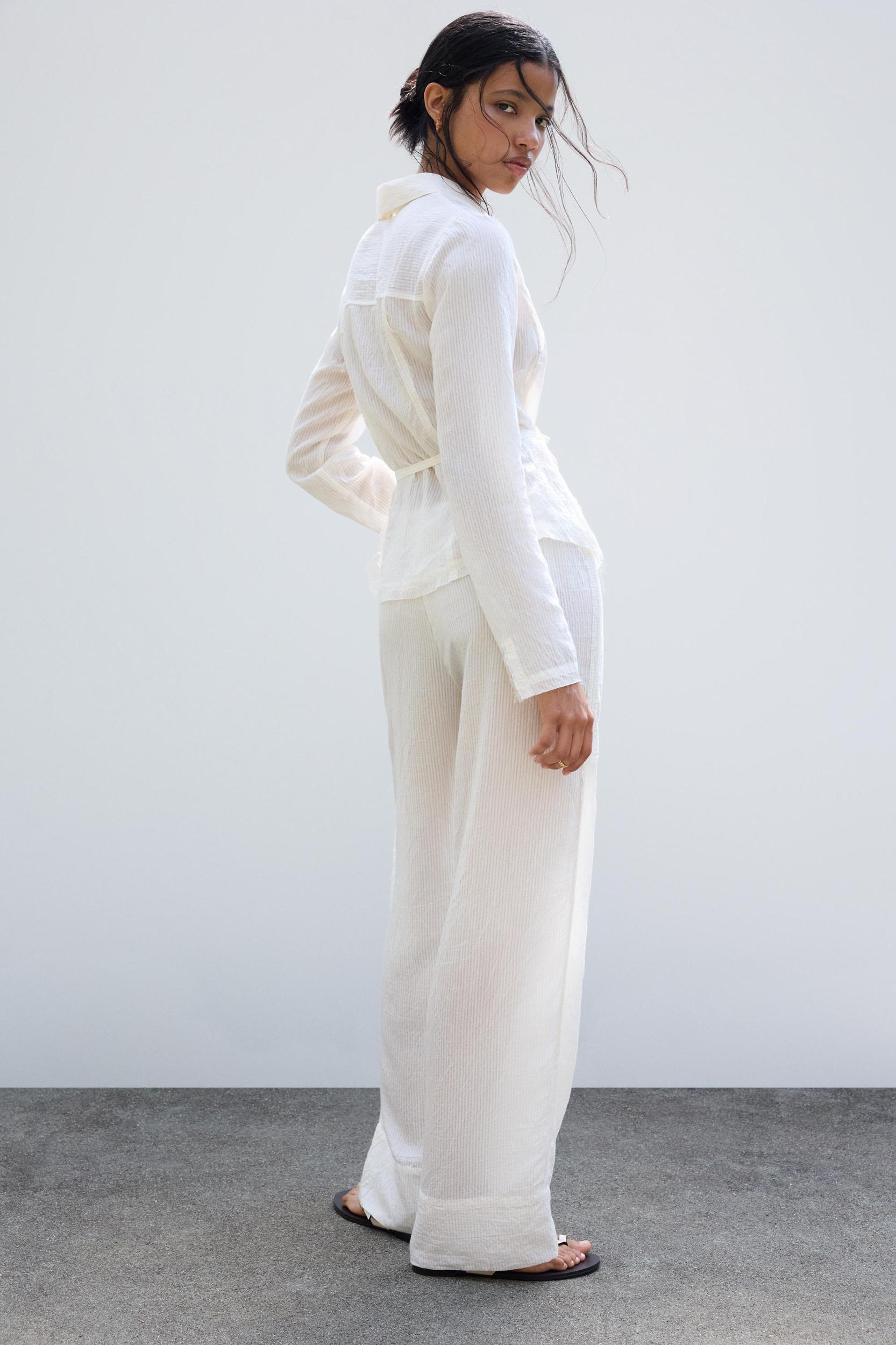 Sheer fitted shirt Product Image