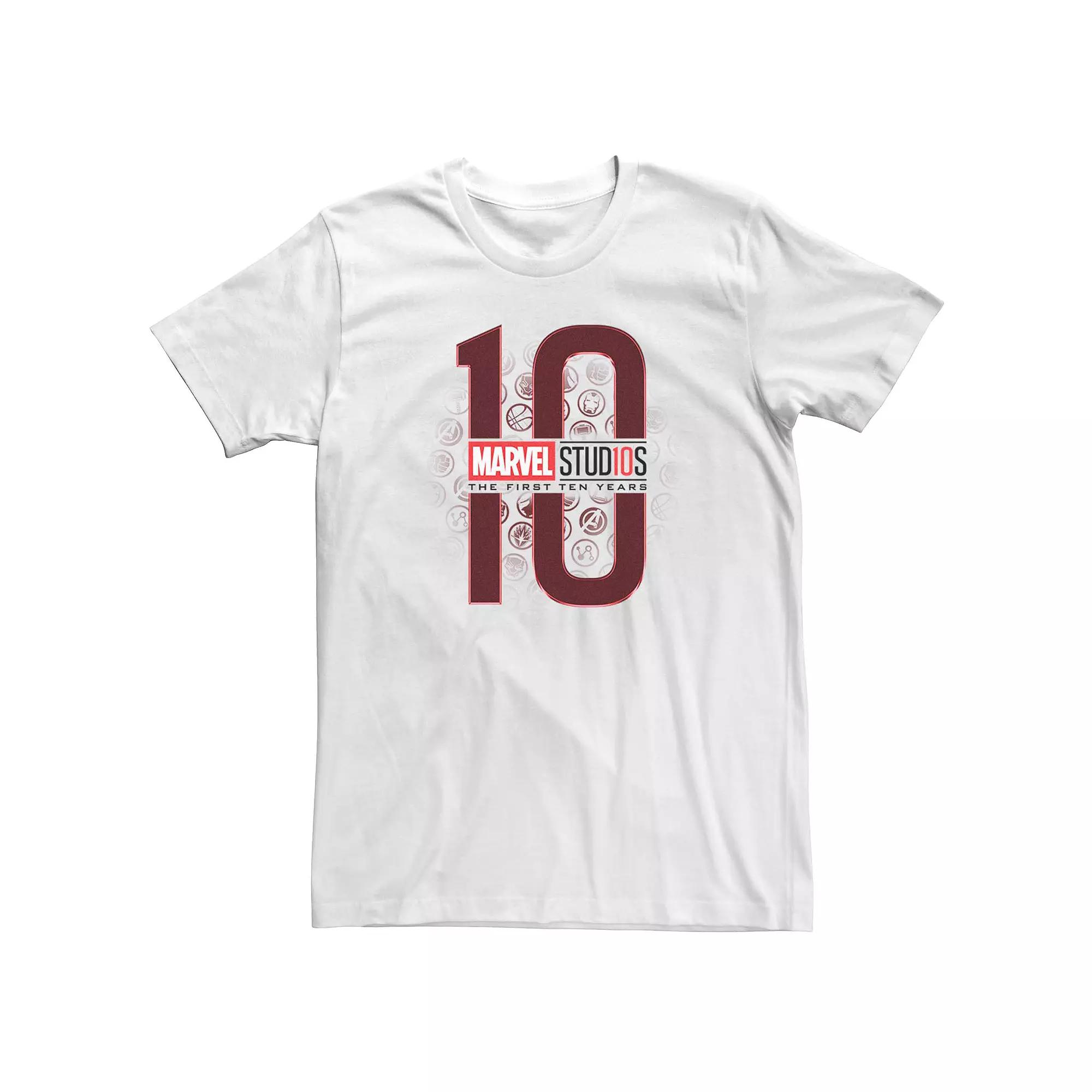 Men's Teen Marvel Studios The First Ten Years Hero Icons Tee Shirt,  Product Image