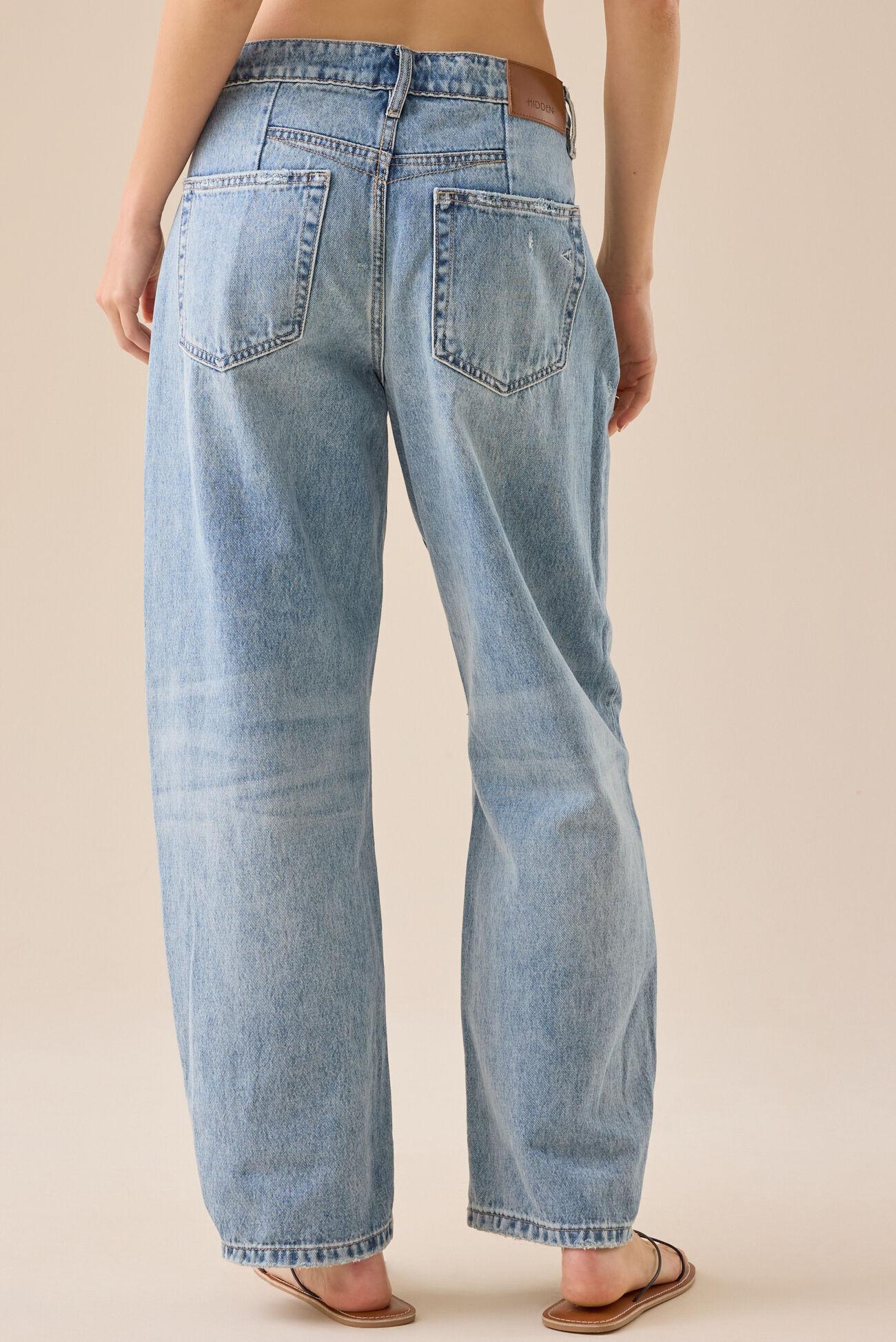 Jasper Mid Rise Barrel Jeans Product Image