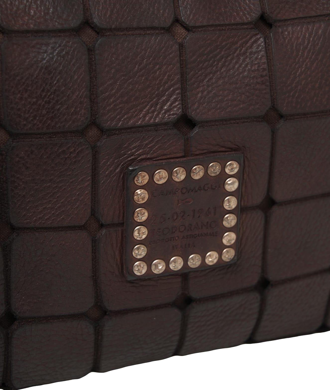 Leather shopper with studs Product Image