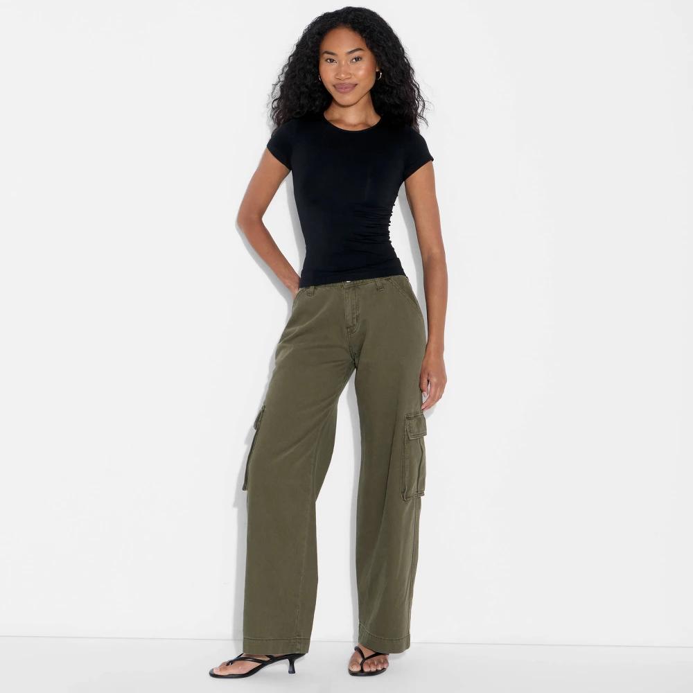 Women's Short Sleeve Jersey Seamless T-Shirt - Wild Fable™ Beige 2X Product Image