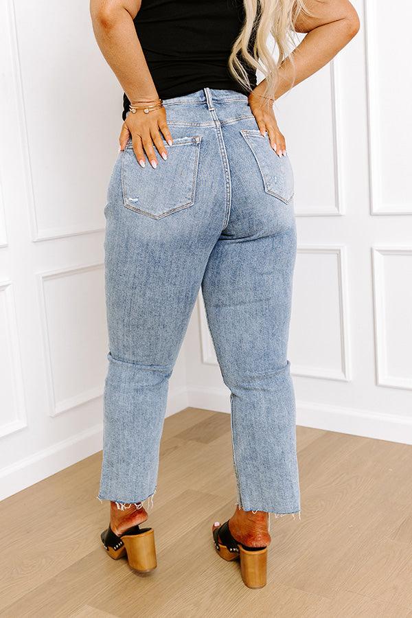 Lovervet Alaina High Waist Distressed Straight Leg Jean Product Image
