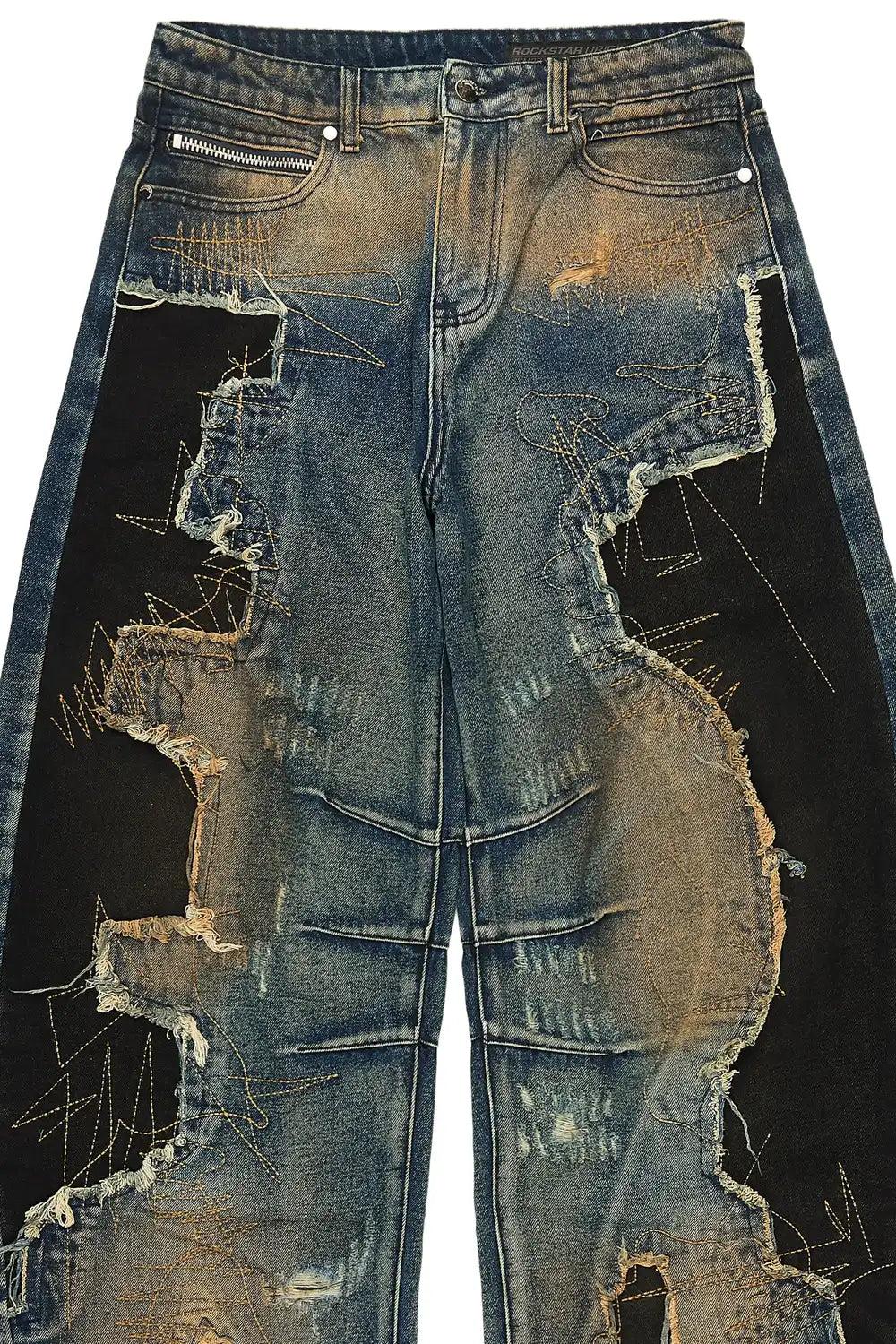 Tylen Blue Barrel Fit Jean Male Product Image