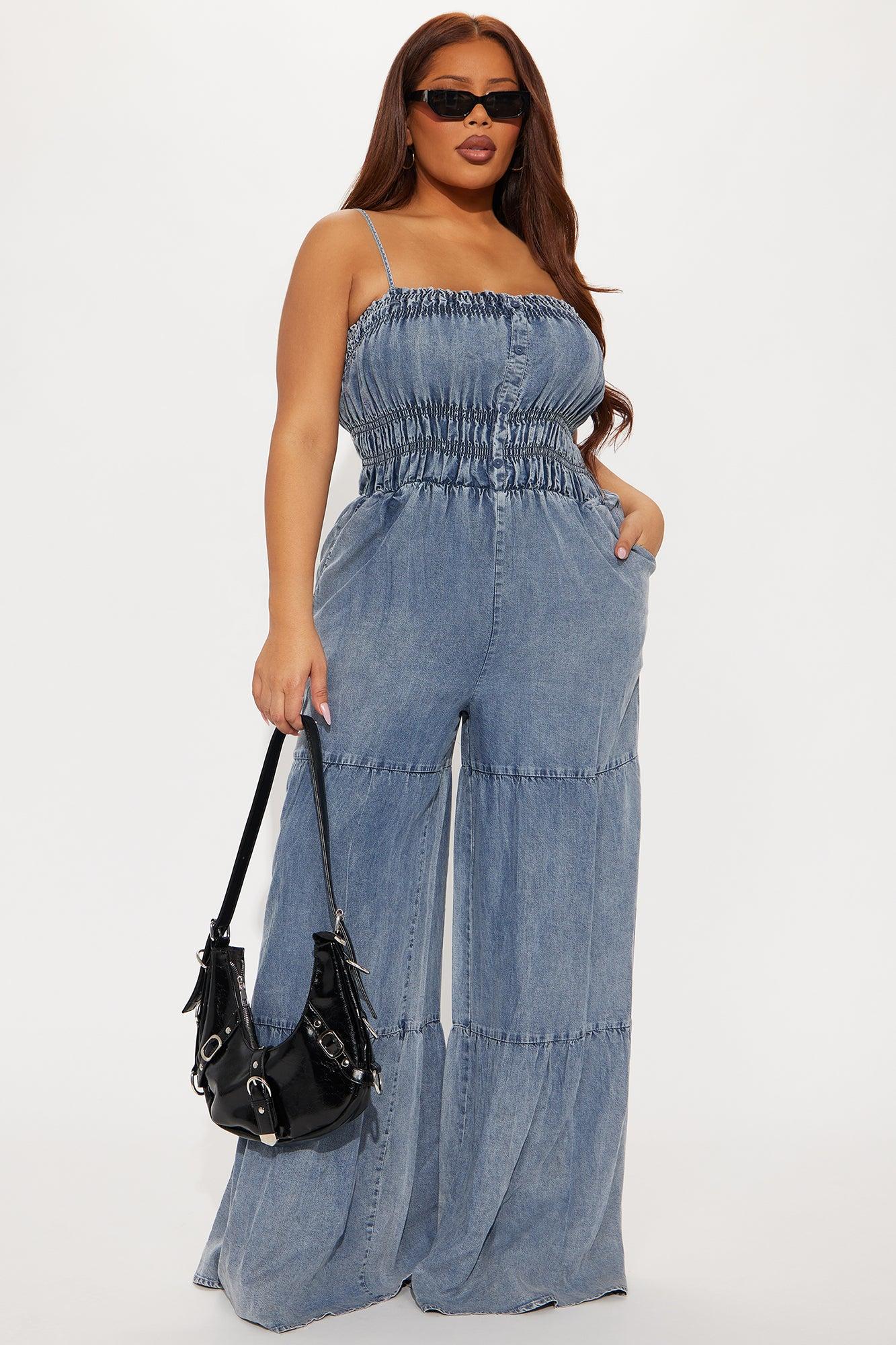 Emilia Chambray Jumpsuit - Medium Wash Female Product Image