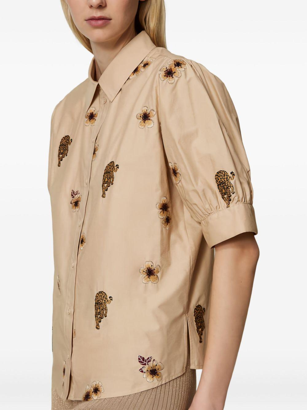 all over-embroidery shirt Product Image
