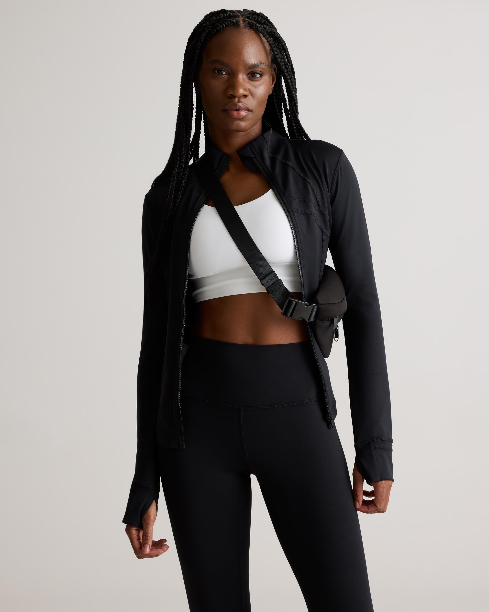 Quince | Women's Power-Up Long Line Strappy Sports Bra Nylon/Spandex Product Image