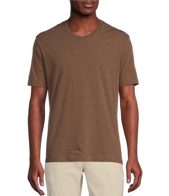 Cremieux Blue Label Jersey Knit Short Sleeve V-Neck T-Shirt Product Image