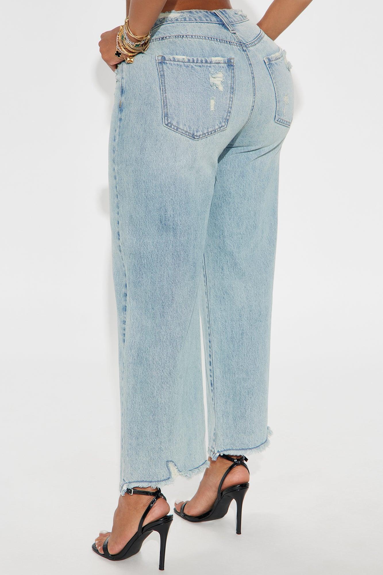 Scarlett Cropped Wide Leg Jeans - Light Wash Product Image