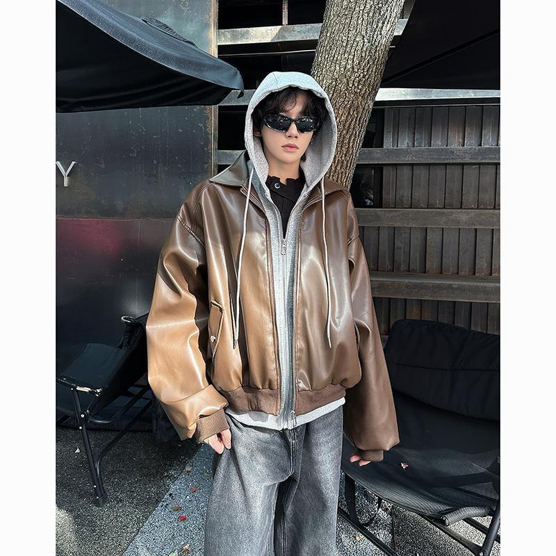 Double Take Plush Mock Neck Snap Down Jacket with Pockets
