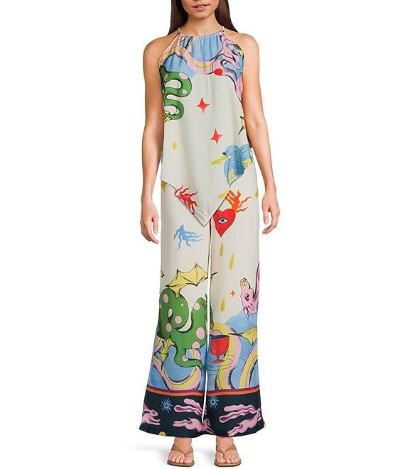 Evolutionary Coordinating Print Texture Pants Product Image