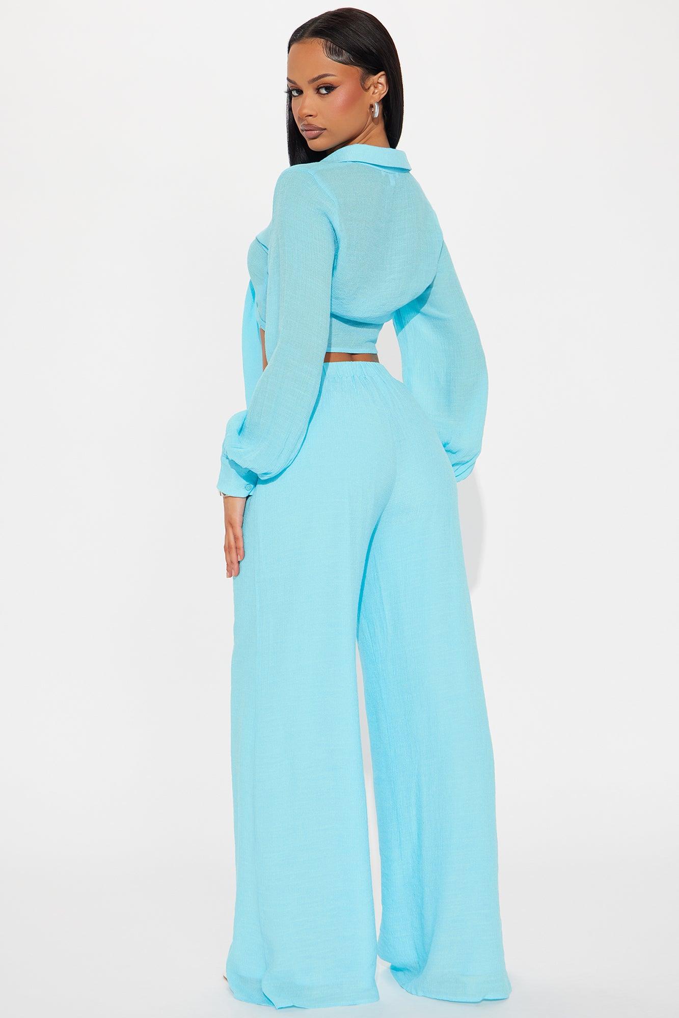 Island Dreaming Pant Set - Aqua Product Image