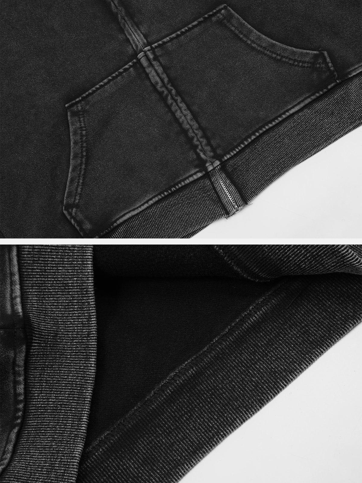 Aelfric Eden Cropped Solid Zip Up Hoodie Female Product Image