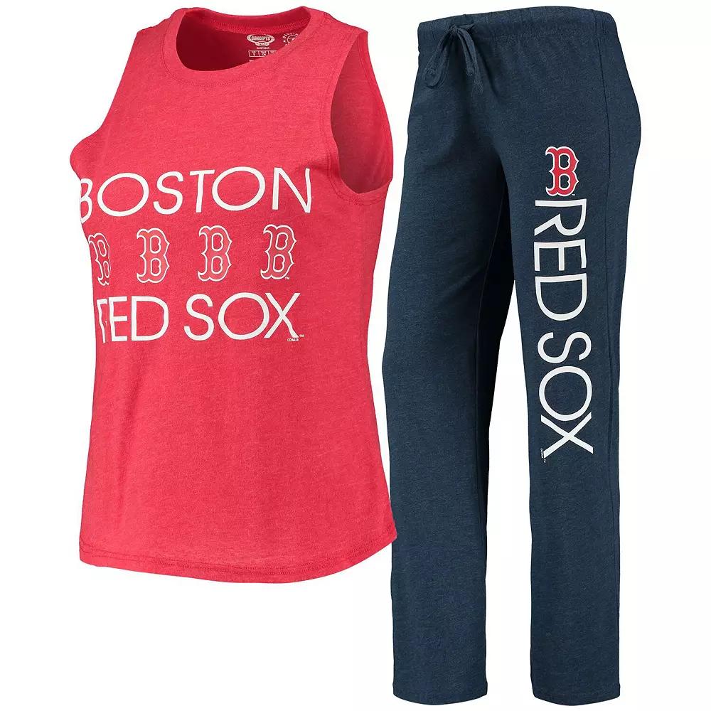 Women's Concepts Sport Navy/Red Boston Red Sox Meter Muscle Tank Top & Pants Sleep Set,  Product Image