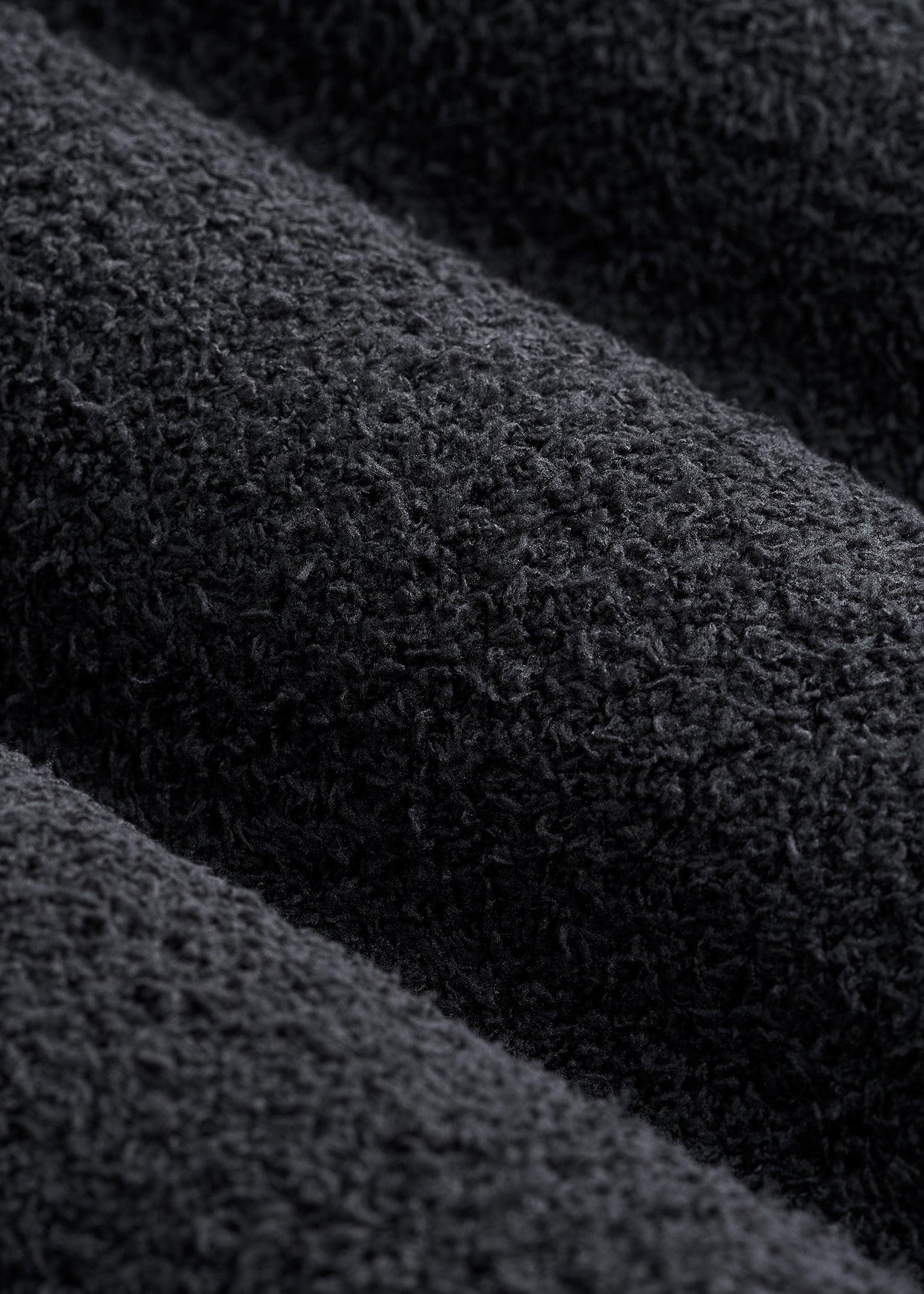 Chenille Cardigan for Tall Women in Black Female Product Image