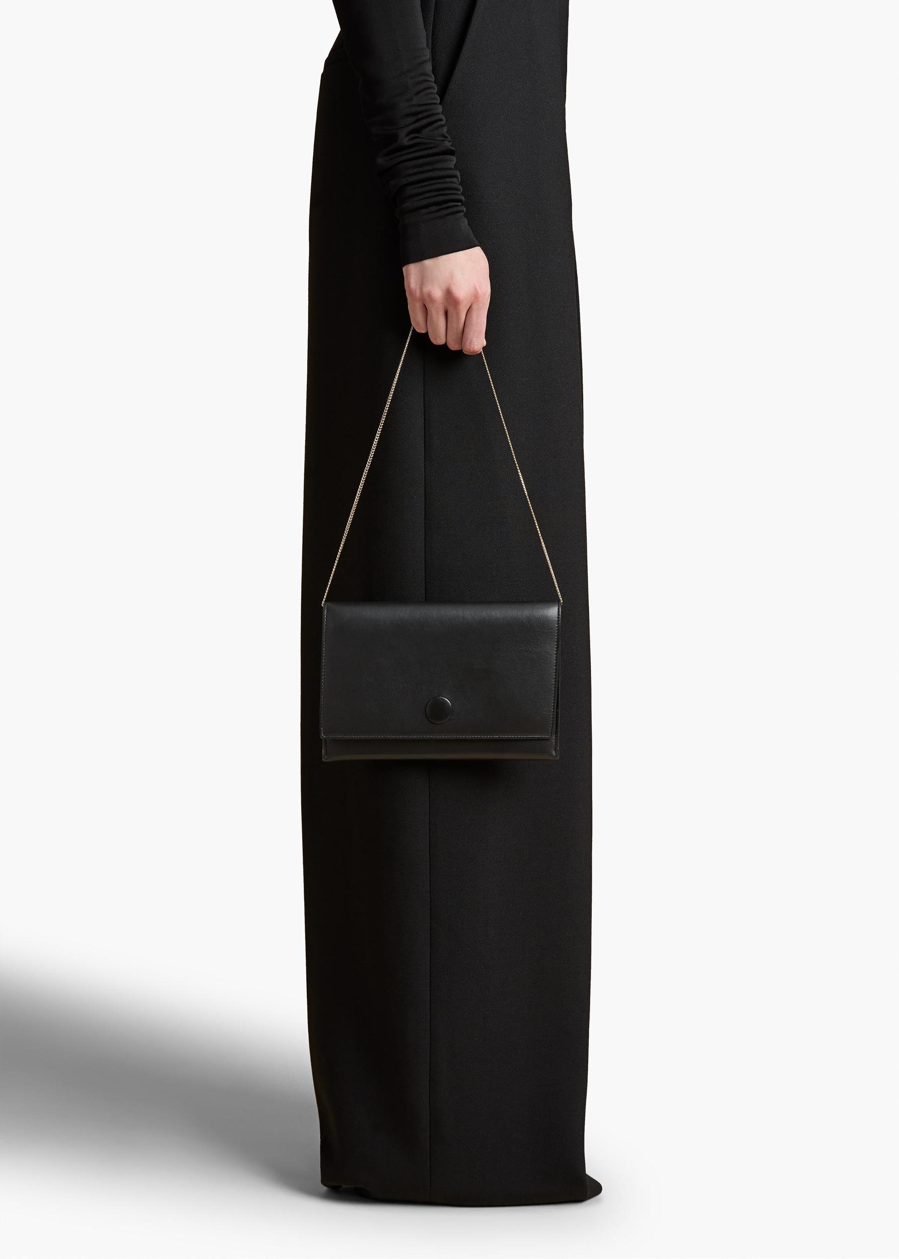 Eve Pochette on Chain in Black Nappa Leather Product Image