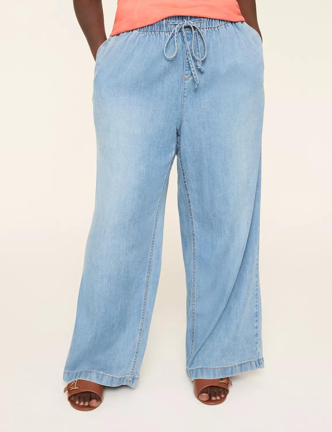Pull-On Fit Lightweight Denim Relaxed Straight Jean Product Image