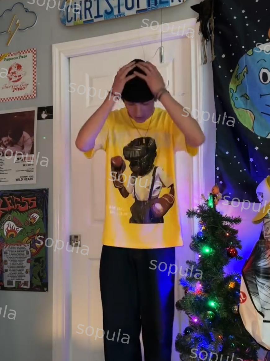 Sopula Boxer Follow Your Dream Retro Make Vintage Graphics Cotton T-Shirt Product Image