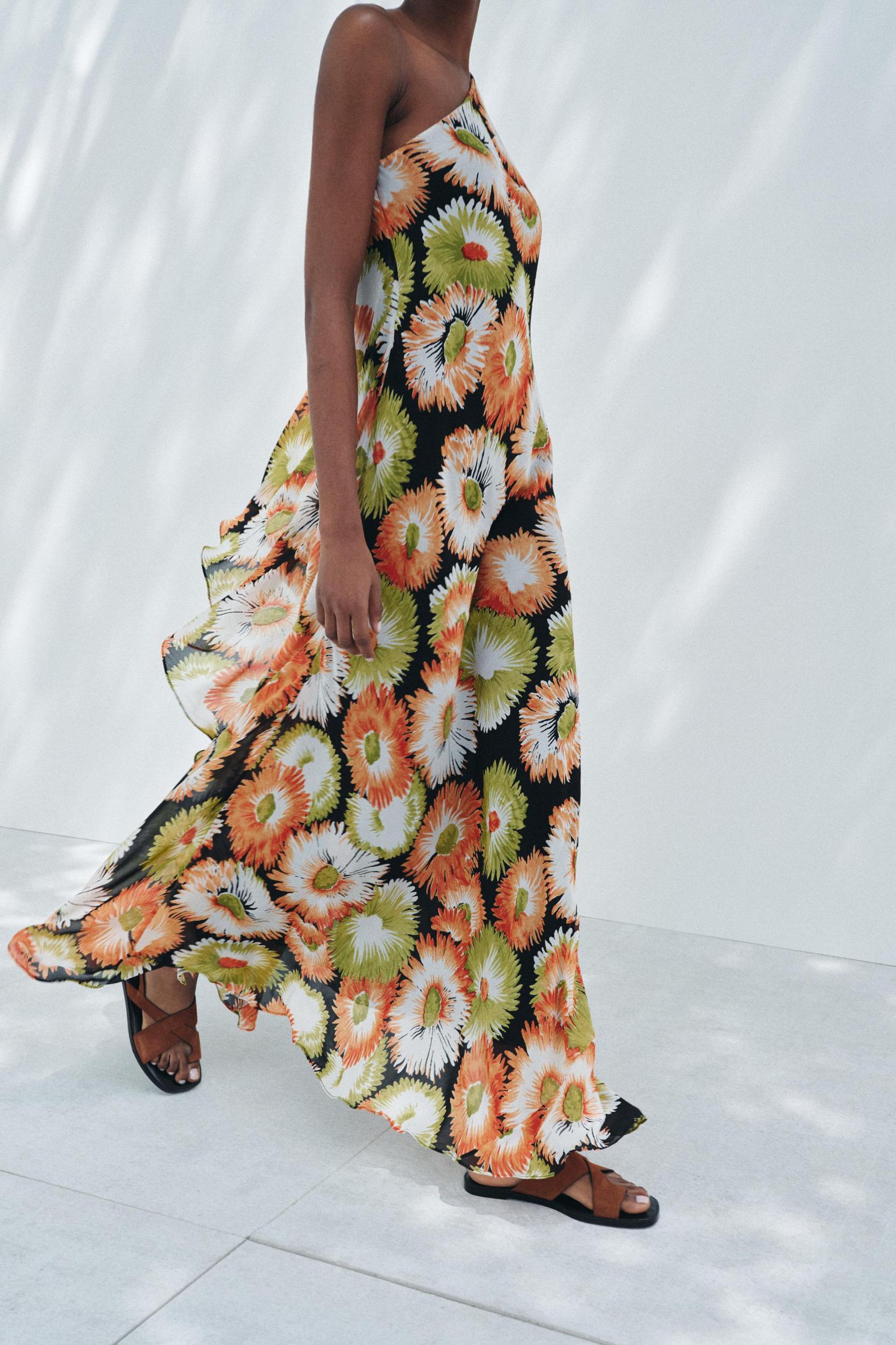 ZW COLLECTION ASYMMETRIC FLORAL PRINT DRESS Product Image