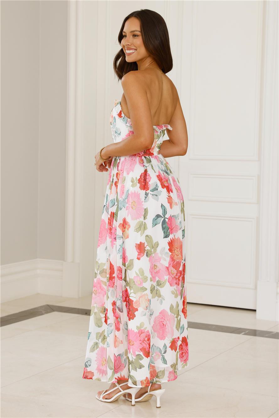 Roses All Day Strapless Maxi Dress Floral Product Image