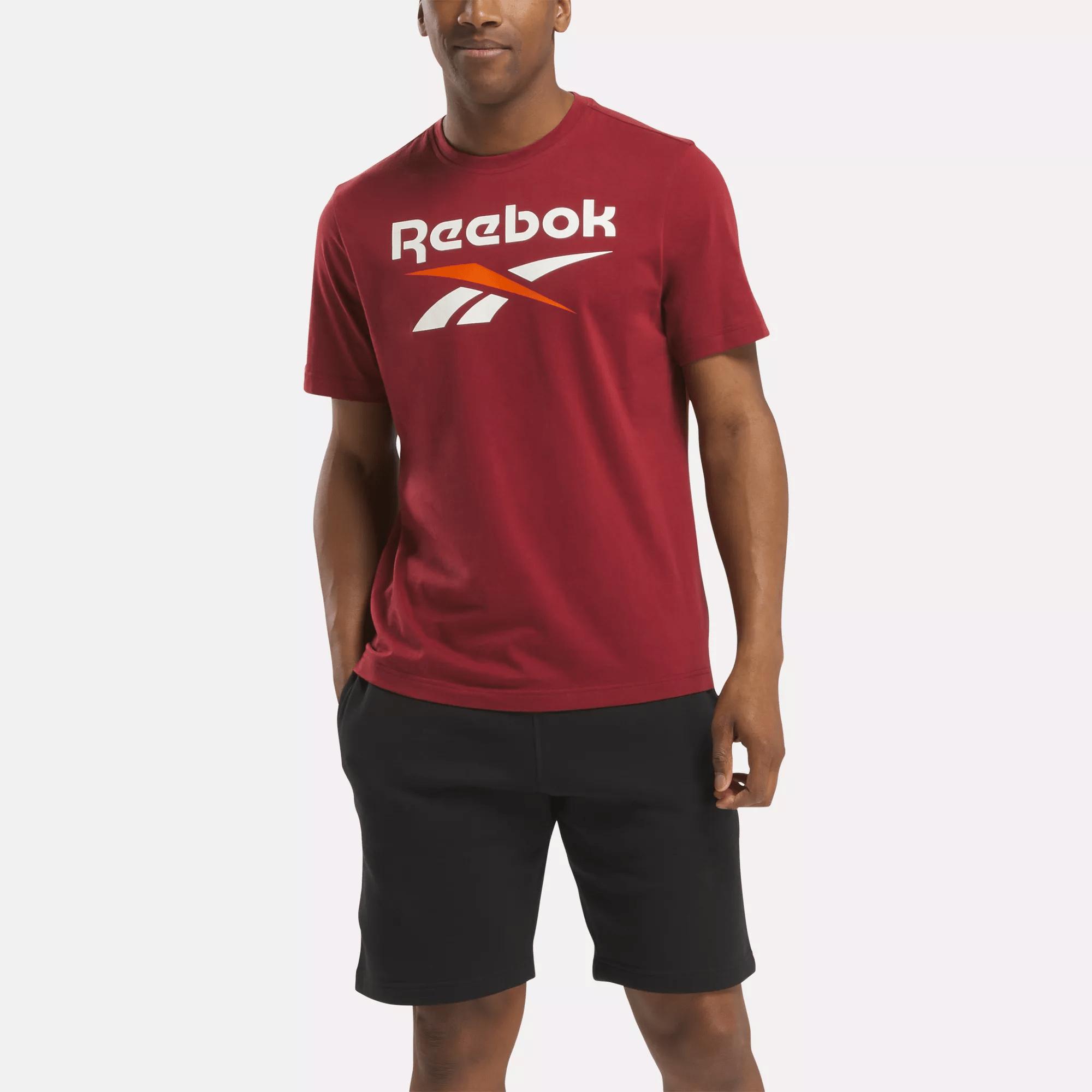 Men's Reebok Identity Big Stacked Logo T-Shirt Male Product Image