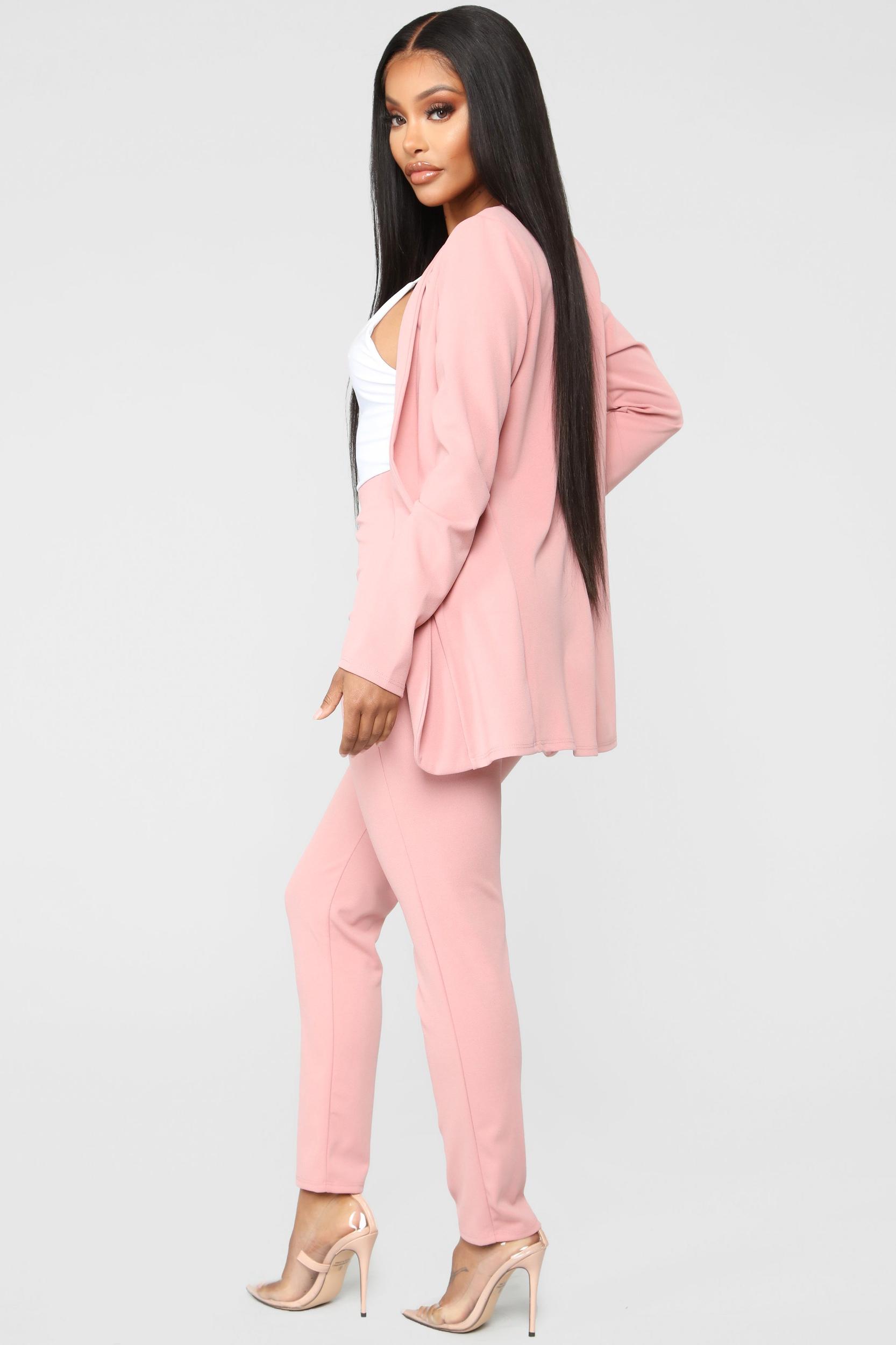 Payin' It Forward Blazer Set - Mauve Product Image