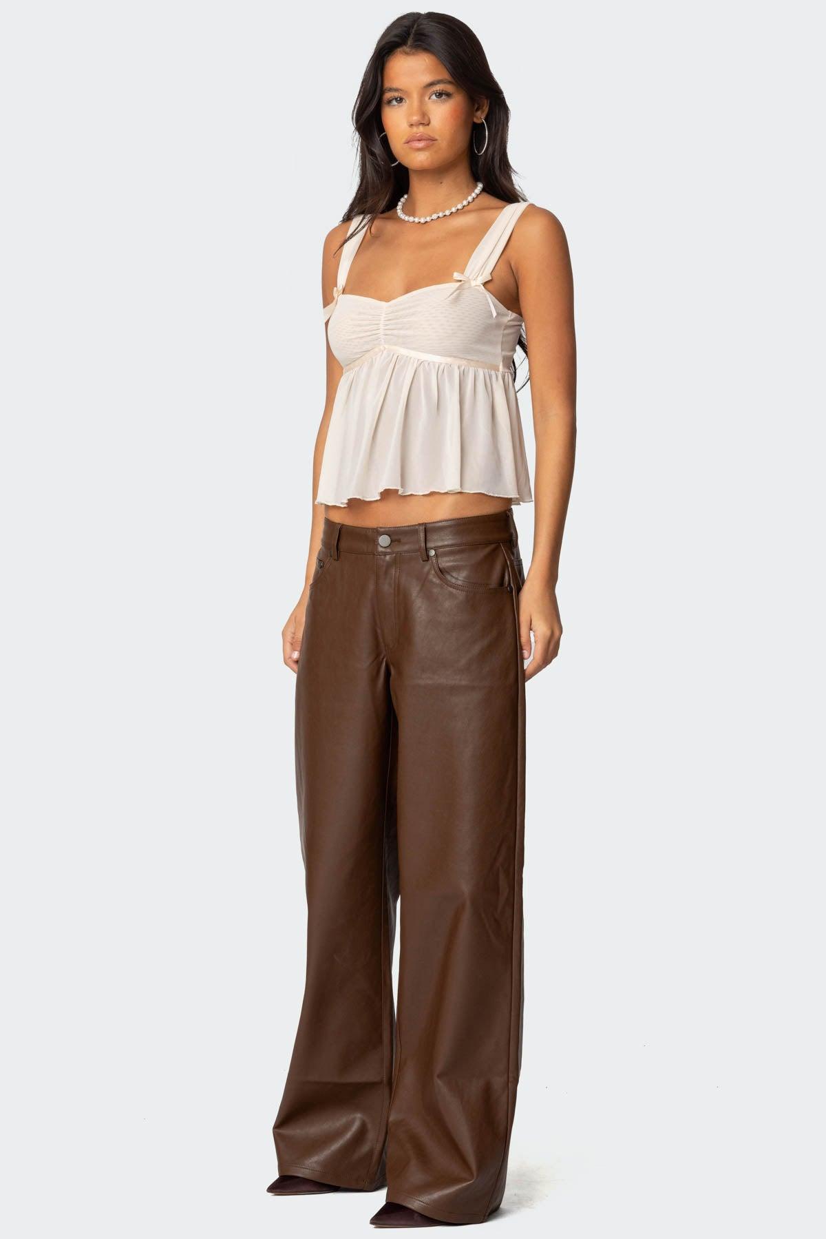 Tatiana Faux Leather Pants Product Image