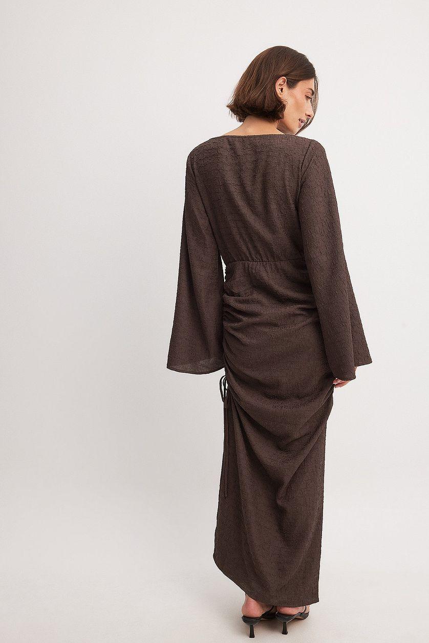 Structured Quality Drawstring Maxi Dress Product Image